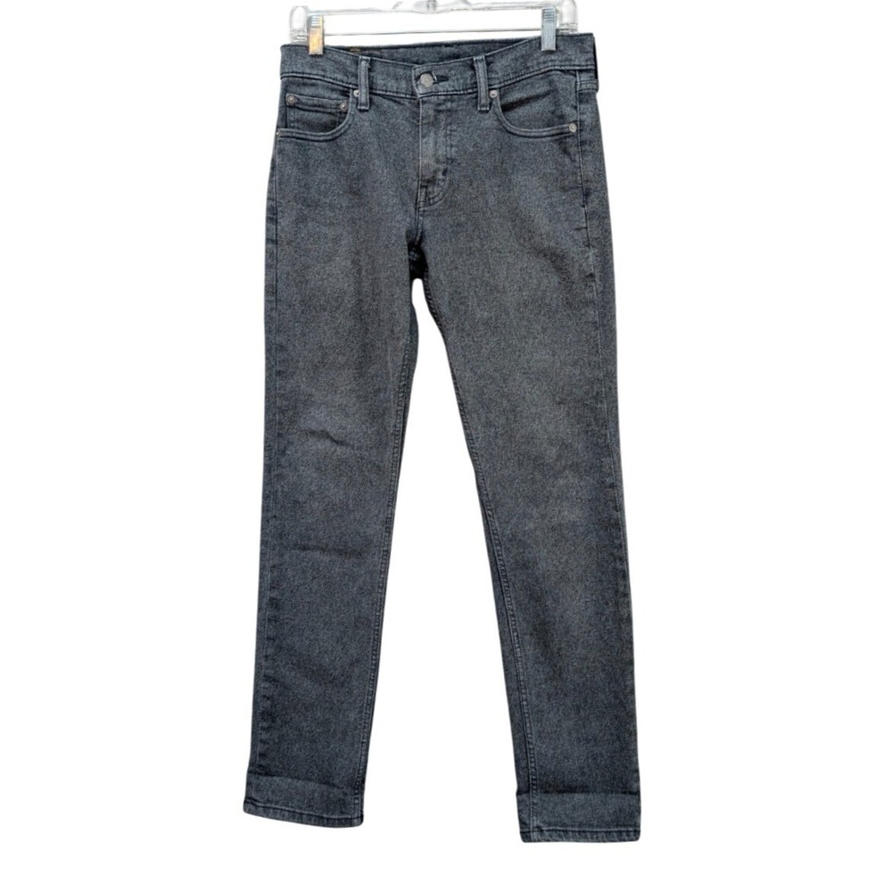Levis‎ 521 Jeans Men's Size 30x32 Straight Leg Gray Medium Wash Denim Stretch